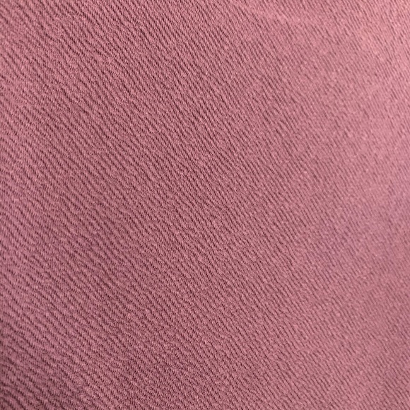 EXPRESS MAUVE Crepe Dress Puffy Flutter Sleeves - Picture 9 of 13